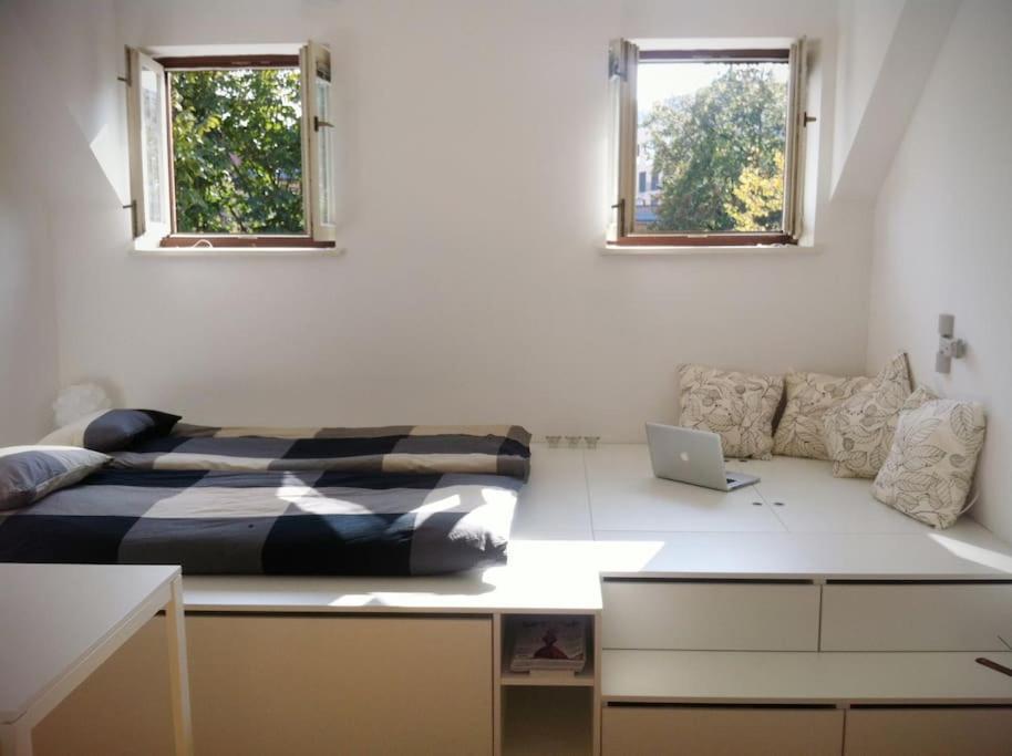 The Cute, Sunny Apartment In The Center +P Любляна Екстериор снимка